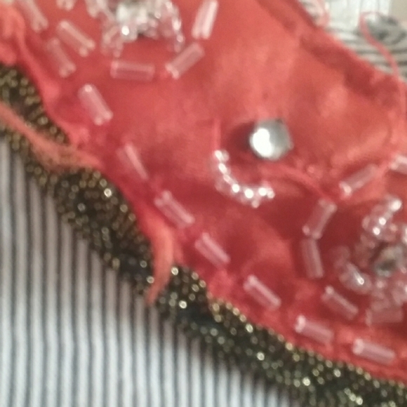 Vintage Free People Beaded Pin Stripe Jacket - Picture 6 of 13